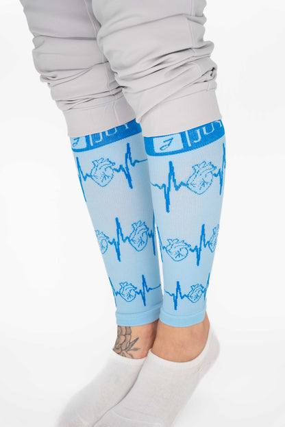 Juy Compression Calf Sleeves Blue