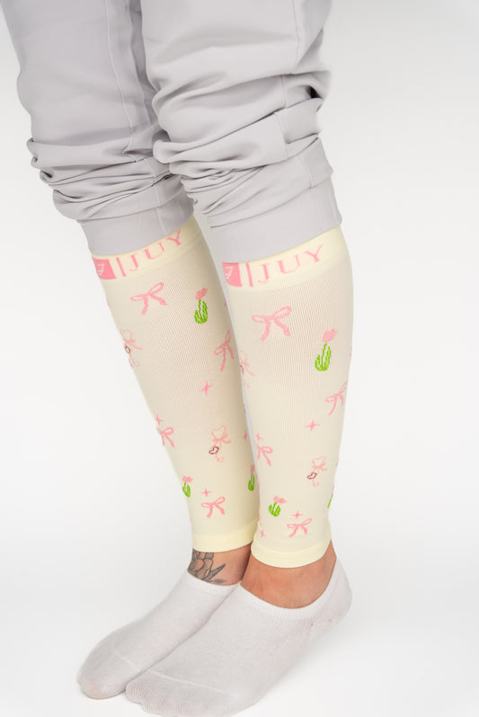 Juy Compression Calf Sleeves Butter Yellow