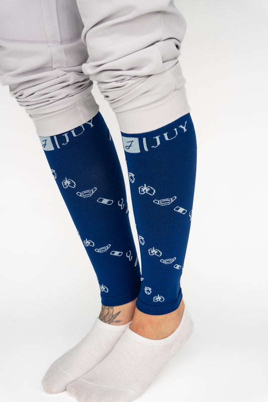 Juy Compression Calf Sleeves Navy
