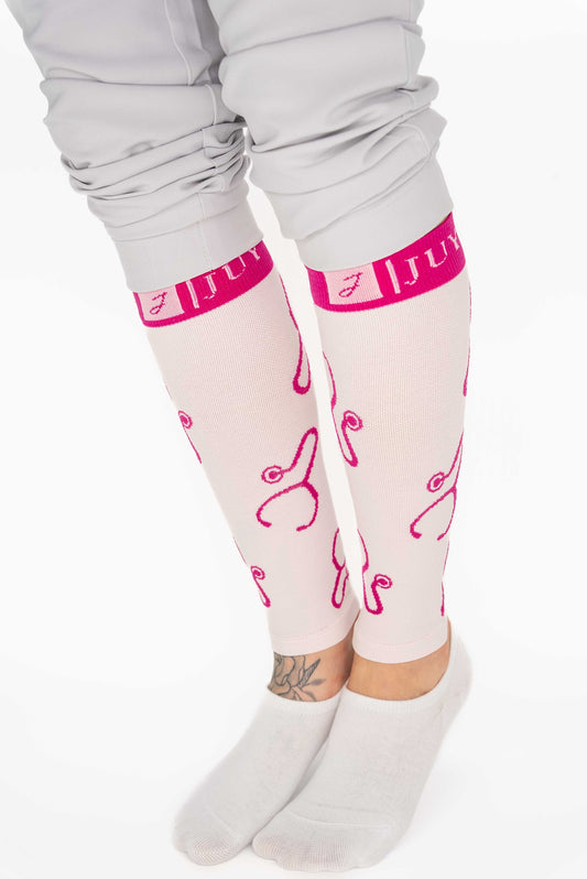 Juy Compression Calf Sleeves Pink