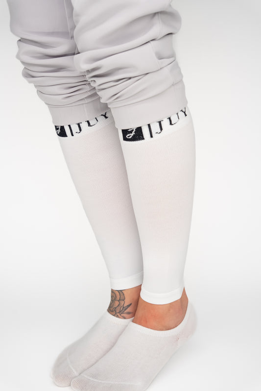 Juy Compression Calf Sleeves White